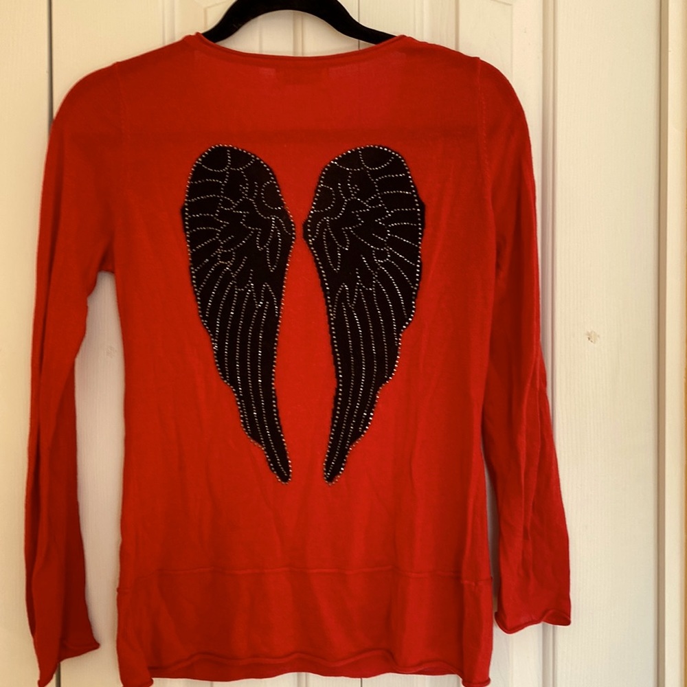 Fine Knit Angel Wings Top
